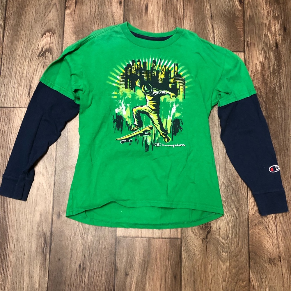 Boys Long Sleeve Shirt Bundle M-L | Champion Gap Kids Camo Thermal 3-Pack - Picture 2 of 4